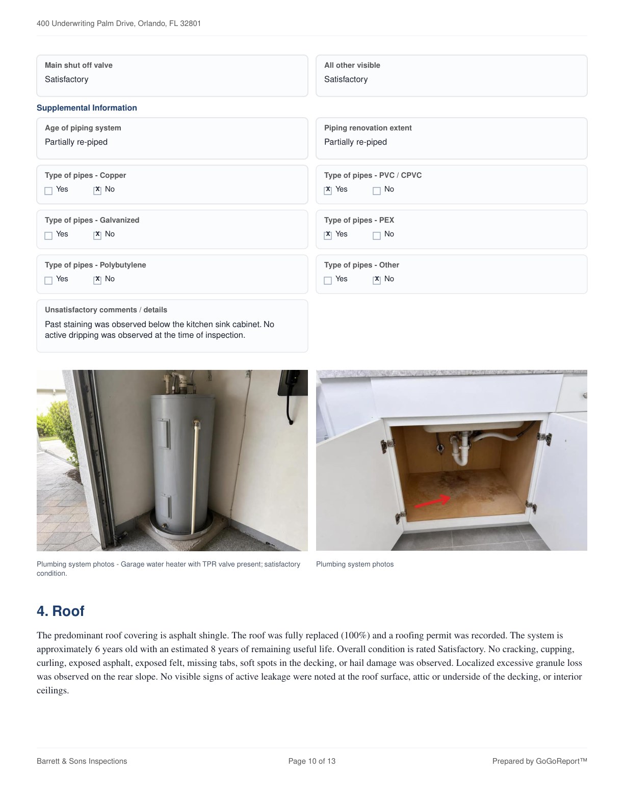 Four-Point Insurance Inspection sample screenshot 4