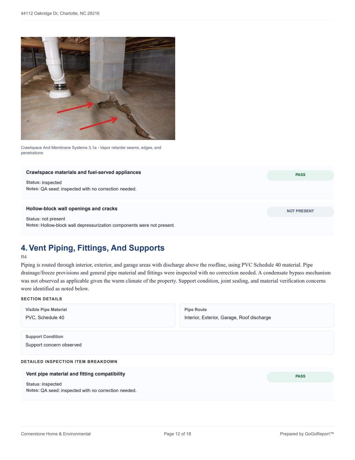 Radon Mitigation System sample screenshot 4