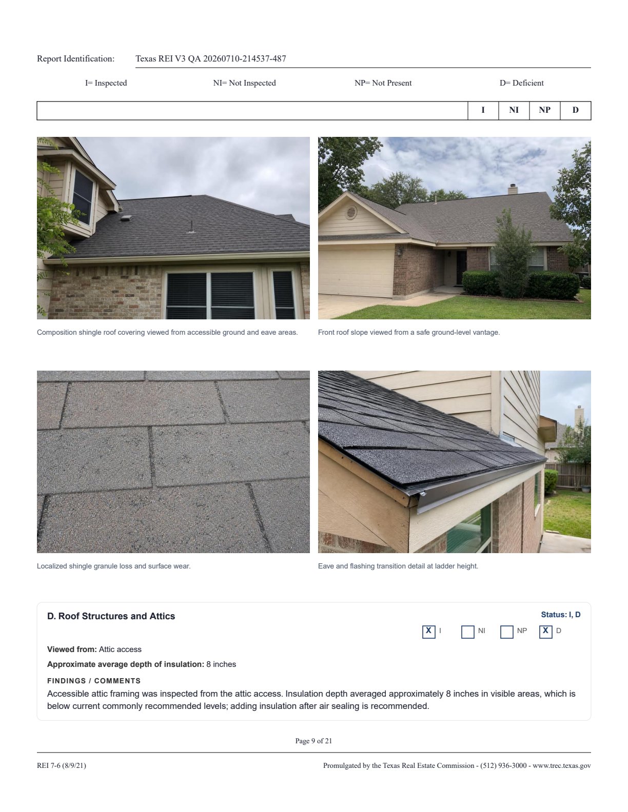 Texas REI sample screenshot 4
