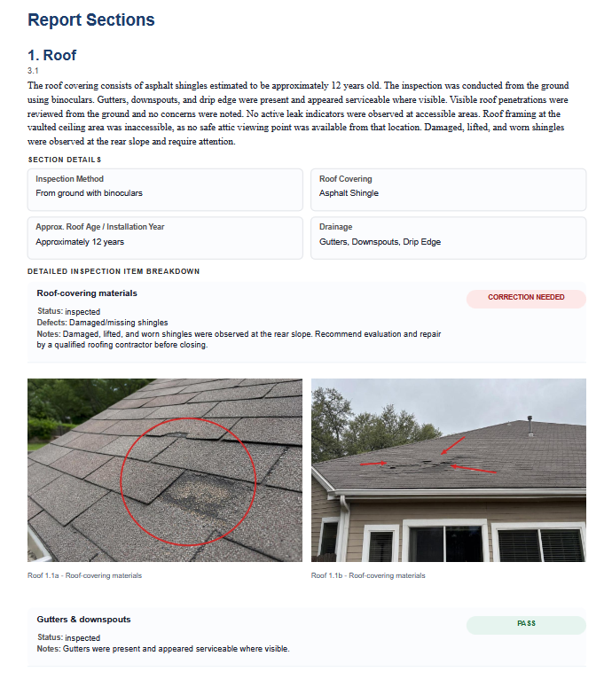 Whole House Inspection sample screenshot 4